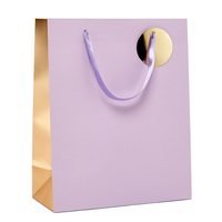 Vente en gros Fourre-tout de luxe en papier kraft métallisé bicolore et en papier d'art Emballage écologique de couleur personnalisée pour chaussures et bougies