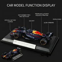 1:24 # 1 RB19 F1 - Coche de Carreras de Aleación Premium, Modelo Fundido a Presión, Exquisito para Decoración