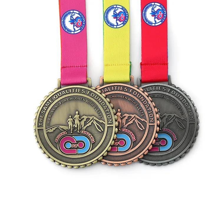 โลโก้ที่กำหนดเองว่ายน้ำกีฬาเหรียญโลหะเงินทองเหรียญทองแดงวิ่งเหรียญ/เหรียญทองแดง