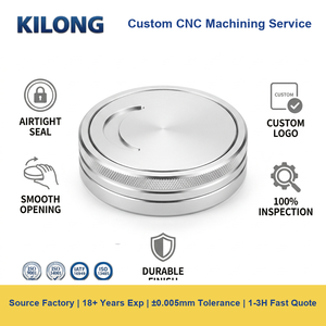 High Precision CNC Machined Airtight Stash Container Custom Anodized Aluminum Herb <strong>Box</strong> Smell Proof Metal Snus Can Tin - Product Image 2