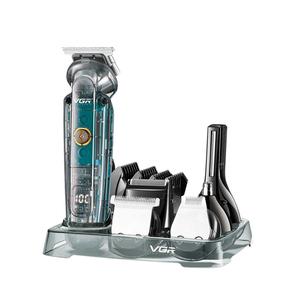 VGR V-095 6 en 1 IPX6 Afeitadora Recargable, Recortadora Corporal, Set de Cortapelos, Kit Profesional de Aseo Masculino, Recortadora de Zona Íntima, Afeitadora, Maquinilla de Afeitar - Product Image 3