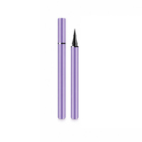 Stylo Eyeliner Liquide Fini Métallique Violet, Application Simple en 4 Étapes de la Ligne des Cils à la Ligne Extérieure, Crée un Regard Parfaitement Défini
