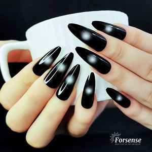 Forsense 24 pièces ensemble presse sur les <span class=keywords><strong>ongles</strong></span> longueur moyenne pré collé simple <span class=keywords><strong>faux</strong></span> <span class=keywords><strong>ongles</strong></span> haute qualité réutilisable <span class=keywords><strong>faux</strong></span> <span class=keywords><strong>ongles</strong></span> presson gros - Product Image 2