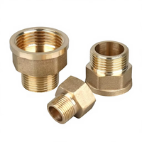 Raccord Réducteur Robuste en Laiton 1/2" NPT Femelle, Adaptateur Résistant aux Produits Chimiques Haute Pression