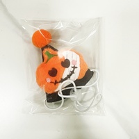 Ensemble collier et chapeau pompon pour animaux de compagnie Halloween – Décoration citrouille et fantôme pour chats et chiens – Accessoires de costume de fête