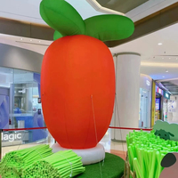 Décoration publicitaire personnalisée, dessin animé gonflable, carottes fruits et légumes gonflables