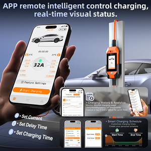 <span class=keywords><strong>Cargador</strong></span> Portátil para Vehículos Eléctricos Feyree de 7kw con Carga Rápida, WIFI, APP, Control Táctil Inteligente y Adaptador - Product Image 6