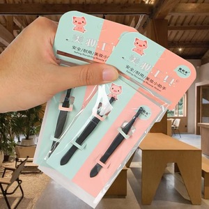 Stainless Steel Eyebrow Tweezers Slanted Tip Durable <b>Makeup</b> <b>Tools</b> For Eyebrow Shaping - Product Image 3
