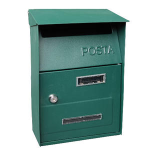 Cheep kombinasi kotak surat galvanis desain modern kotak surat perumahan dengan kunci untuk rumah morden kotak surat bendera pengganti - Product Image 3