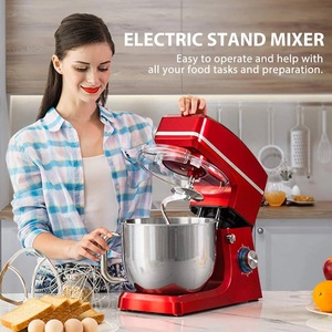 Batidora de pie eléctrica de 5L, mezcladora de alimentos 3 en 1 con diseño de elevación de tazón, tazón mezclador de acero inoxidable, batidora de pie de 6 velocidades para masa y pasteles - Product Image 6