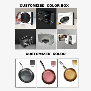 Padella Antiaderente Divisa con Fondo Piatto in Acciaio Inox Triplo Strato Senza PFAS con Rivestimento a Nido d'Ape - Product Image 6