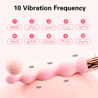 Analperlen-Vibrator für Frauen Vagina-Klitoris-Stimulator Vibrierender Analplug Männlicher Prostata-Massager Anus-Sexspielzeug Paar-Sexspielzeug