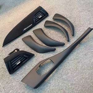 Serat Karbon Asli untuk BMW Seri 1/2 F20 F21 F22 F23 2012-2018 Panel Tuas Persneling Trim Multimedia Penutup Aksesoris Interior - Product Image 1