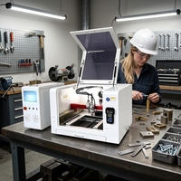 Máquina de Corte Láser Mini LCVTX4040 de 1200W para Joyería, Corta Oro, Plata y Latón con Bordes Lisos Sin Decoloración
