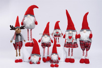 Noël fait à la main Gnome poupée cadeau en peluche sans visage Rudolph poupée gnomes de Noël pour elfe nain