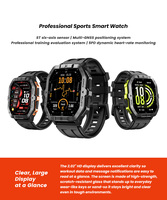Reloj Inteligente C32Pro con GPS, Pantalla TFT de 2.02 Pulgadas, Llamadas Bluetooth, Resistente al Agua 2ATM, para Hombre, Android IOS, Monitor de Actividad Física, Monitor Deportivo
