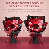 Bouquet de roses réelles préservées à jamais, cadeau pour anniversaire, cadeaux pour femmes, maman, grand-mère, épouse, petite amie