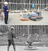 Petit robot de nivellement au laser d'intérieur, robot épandeur de mortier pour la décoration, le nivellement des sols en béton