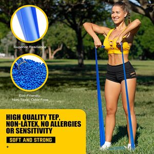 Fascia Elastica per Yoga in TPE, Rotolo Theraband per Fisioterapia, Bande di Resistenza Media 1,5m, Durevoli ed Ecologiche - Product Image 4
