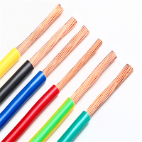 Cables de alimentación 14AWG 12AWG 8AWG 600V Cables eléctricos de PVC para cableado doméstico Fabricante de cables de cobre 70 ℃ THHN