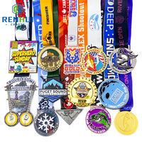 Medalla Deportiva Personalizada Barata de Metal 3D para Maratón, Taekwondo, Fiesta, Fútbol, Baile, Natación, Premio de Oro, Trofeo de Carrera