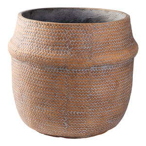 도매 현대 북유럽 스타일 장식용 가정 정원 대형 세라믹 화분 섬유 점토 화분 가정 정원 독특한 수제 화분 - Product Image 6