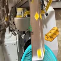 Machine d'emballage de chocolat en feuille pour lingots longs individuels avec distribution de colle, haute efficacité, automatique et personnalisable