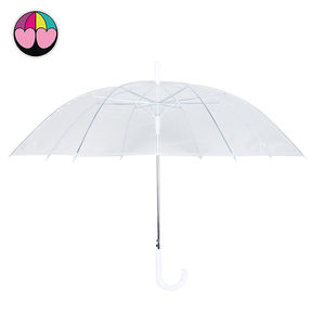 <span class=keywords><strong>Parapluie</strong></span> d'extérieur <span class=keywords><strong>Parapluie</strong></span> droit bon marché de Chine Parapluies transparents POE semi-automatiques à ouverture automatique pour adultes - Product Image 1