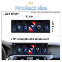 Écran tactile de voiture 14,9 pouces, lecteur DVD de voiture sans fil, CarPlay Android, GPS pour BMW Série 5 GT F10 F11 F07 F18 G30 G38 2010-2019