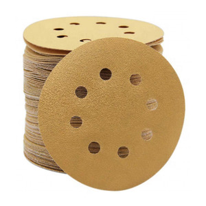 Disco abrasivo de 8 orificios de 125mm Lijas De Disco Alta dureza Alto óxido de aluminio 1mm de espesor OEM personalizable - Product Image 2