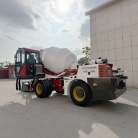 Camion malaxeur à béton certifié ISO, 4 m³, châssis 4x2, pour travaux routiers et agricoles