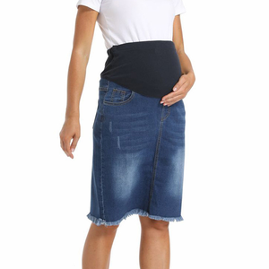 Falda informal de cintura alta para mujer, vestidos de maternidad transpirables de alta calidad, faldas cortas de verano para mujeres embarazadas - Product Image 1