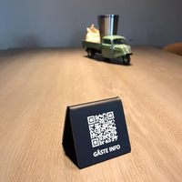 Acrylique ABS Menu Stands QR Menu Stand Connect WiFi QR Table Signes Debout libre Prix Affichage Menu Table App QR Code Signe