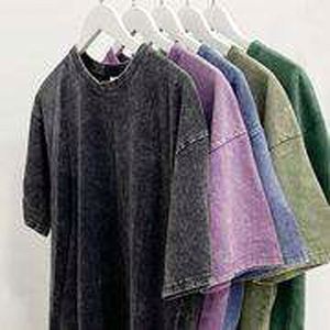 T-shirt d'usine T-shirt surdimensionné personnalisé T-shirt lourd graphique à l'acide grand T-shirt d'impression numérique T-shirt DTG pour hommes - Product Image 2