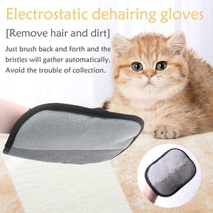 Gants de toilettage pour animaux de compagnie, chiens et chats, pour l'élimination des poils statiques et la nettoyage des saletés, gants de bain pour animaux de compagnie - Product Image 2