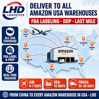 Expédition de Chine vers les États-Unis, Amazon FBA DDP, livraison porte à porte, agent d'expédition maritime, agent logistique, service express aérien