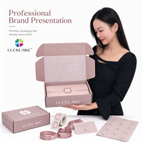 Fabricant de paquet cadeau de mariage de luxe beige rose caja misteriosa papier chaussure emballage mailer PR publicité boîtes postales