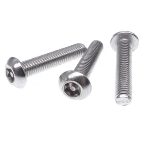 Factory Direct Sell 304 Stainless Steel M3 M4 M5 M6 Torx Button Head Security Anti-theft Screw