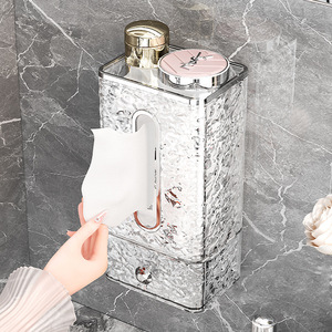 Wall Mounted Tissue Box Waterproof Multipurpose For Bathroom Kitchen Home Use - Product Image 2