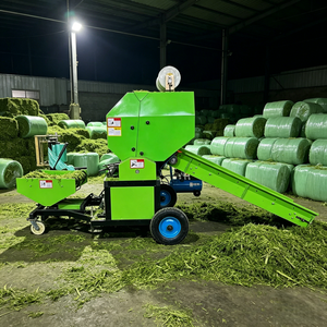 Presse à balles rondes Juncao <span class=keywords><strong>pour</strong></span> ensilage d'herbe géante, de tiges de maïs et de foin - Product Image 1