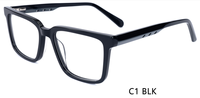 Gafas de Lectura con Montura Completa de Acetato Hechas a Mano, Color Laminado Cuadrado, Modernas, de Alta Calidad, Duraderas, Tamaño Pequeño, con Logotipo
