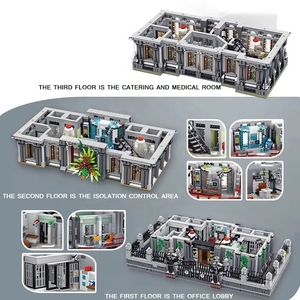Panlos 613002 MOC Hospital de Asilo para Locuos, Villa con Iluminación, Ladrillos de Construcción, Juguetes DIY, Arquitectura, Regalo, Sets de Bloques de Construcción - Product Image 5