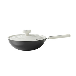 Wok With Non Coating Flat Bottom For Induction And Gas Stoves 32 Cm - Product Image 1