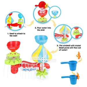 Jouet de <span class=keywords><strong>bain</strong></span> pour bébé - Jouets de <span class=keywords><strong>bain</strong></span> pour tout-petits, station d'eau en cascade, château avec gobelets empilables, <span class=keywords><strong>jeu</strong></span> de douche pour bébés de 1, 2, <span class=keywords><strong>3</strong></span>, 4, 5 ans - Product Image 5
