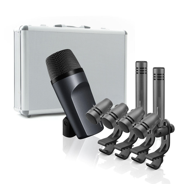 E600 Drum Cardioid Musical Instrument Microphone Kit Condenser Drum Microphone,Professional Drum Microphone Kit