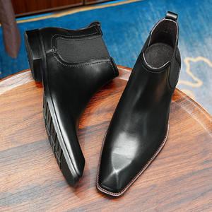 Chaussures en cuir pour hommes de haute qualité, classiques, automne/hiver, taille plus, imperméables, antidérapantes, résistantes à l'usure, confortables et respirantes - Product Image 2