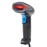Escáner de Código de Barras Portátil 1D 2D QR, Lector de Códigos de Barras con Cable, Láser CMOS, para Inventario