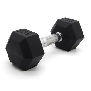 金属製黒ゴム製六角ワークアウト六角ダンベルカスタムロゴ - Product Image 5