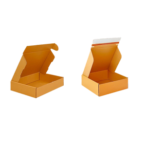 Caja de Envío de Cartón Corrugado Naranja Mate Personalizada con Laminación Brillante para Pequeñas Empresas - Product Image 4