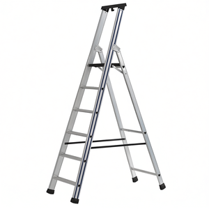 บันไดอลูมิเนียมแบบพับได้ 6 ขั้น สำหรับใช้ในบ้าน - Product Image 2